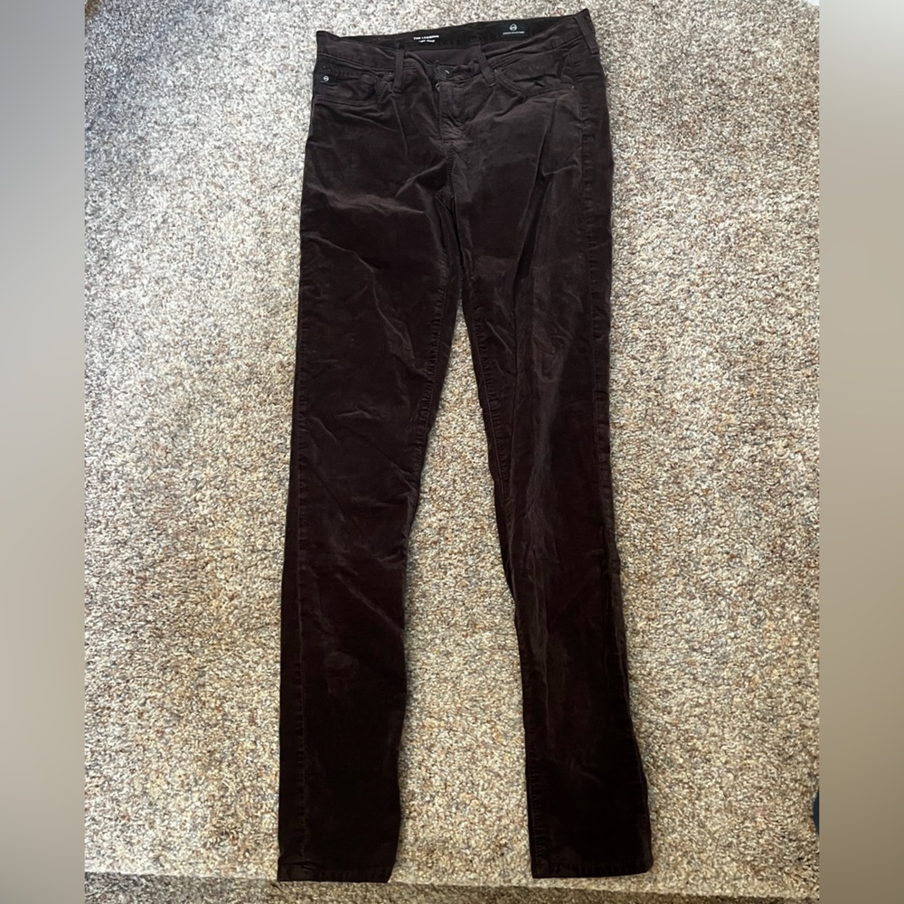 EUC - Adriano Goldschmied AG - Brown 'velvet' The Legging Super Skinny Size 27R